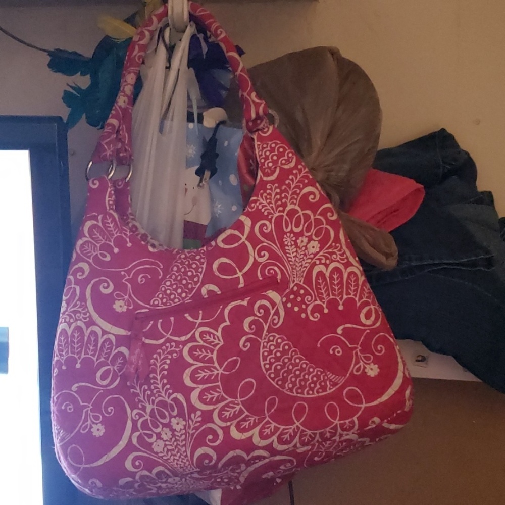 Large Vera Bradley purse with matching wallet